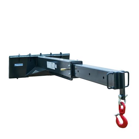 skid steer jib boom crane|boom extension for skid steer.